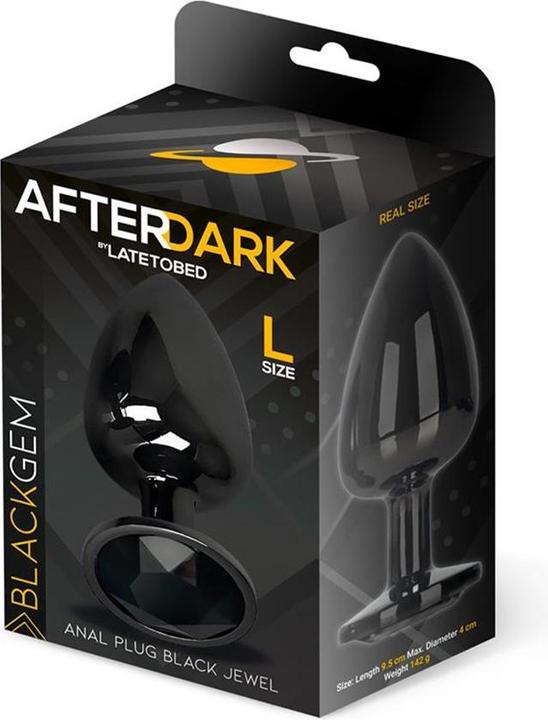 Actual product image AfterDark Fantasies Butt Plug "BLACKGEM" Large