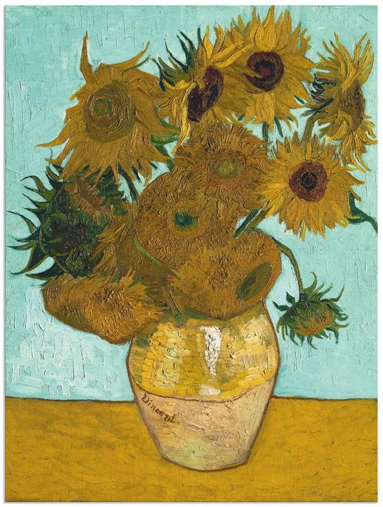 Actual product image Artland Vase with sunflowers. 1888 T7LG (45 x 60 cm)