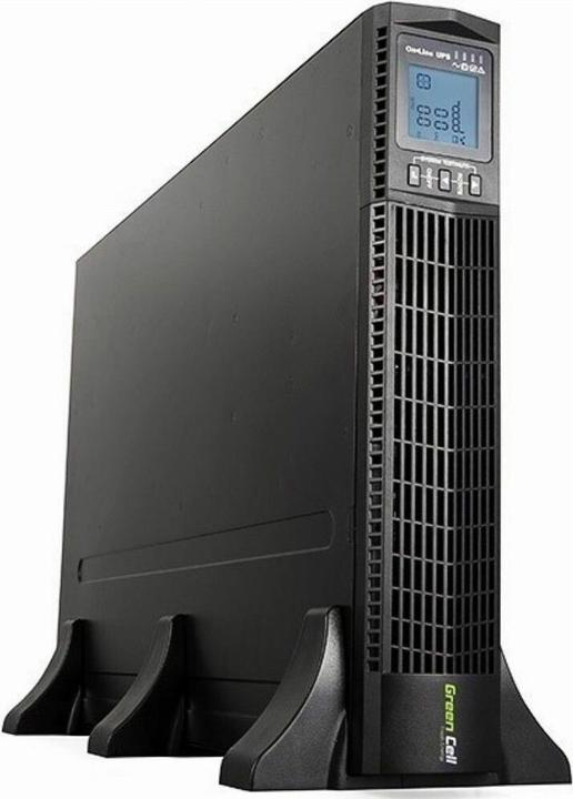GreenCell UPS Online RTII 3000VA LCD (3000 VA, 2700 W, Online-Doppelwandler USV)