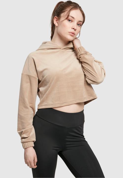 Image du produit Urban Classics Sweat à capuche croisé en velours pour femmes (L)