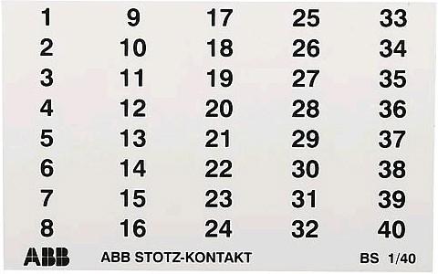 Produktbild ABB GHS2001946R0005 KennzeichnungsSchilder BS 140