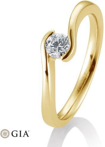 Produktbild Breuning Ring Schwung 0,05-0,30ct. (56, 585/14 K Gold)
