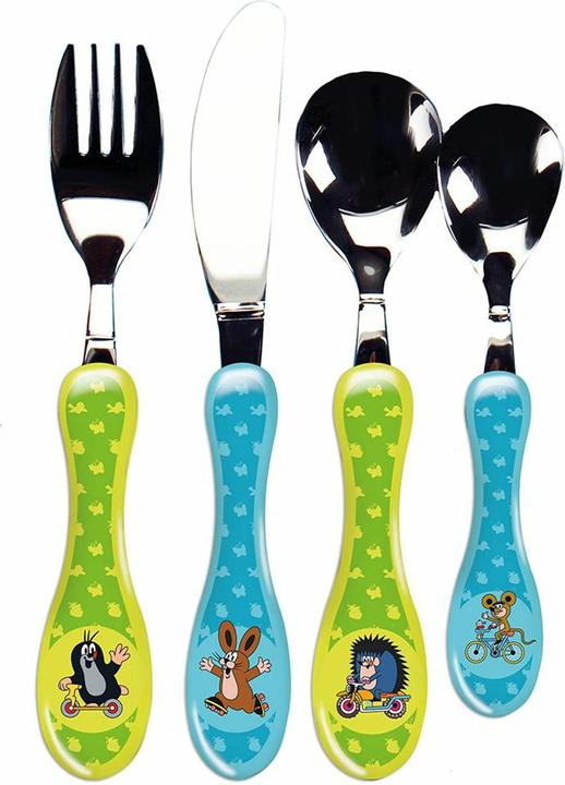 Produktbild Magni Trötsch Der kleine Maulwurf Besteckset Maulwurf Fahrzeuge