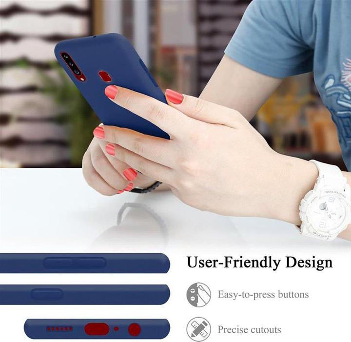 Actual product image Cadorabo TPU Liquid Silicone Case Cover (Samsung Galaxy A20s)