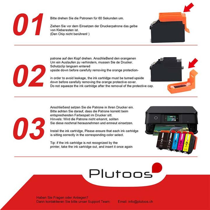 Label énergétique Plutoos Epson 202XL Cartouche XXL compatible, magenta C13T02H34010