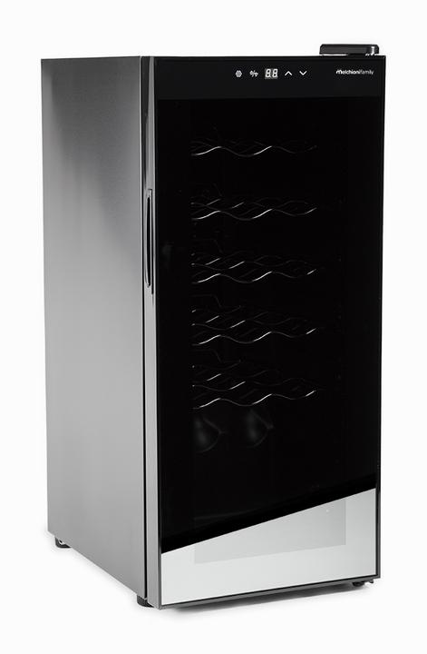 Immagine prodotto Melchioni Vermentino 18 C Cantinetta vino con compressore Libera installazione Nero 18 bottiglia/bot