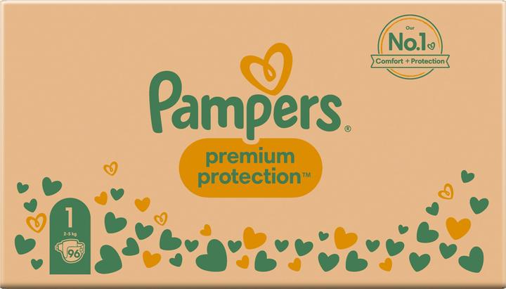 Produktbild Pampers Premium Protection (Gr. 1, Halbmonatsbox, 96 Stück)
