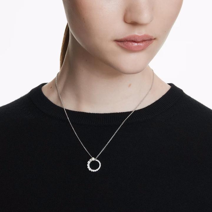 Image du produit Swarovski Collier Matrix perle de cristal rond blanc (Métal Swarovski)