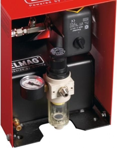 Immagine prodotto Elmag - Compressore AIRBRUSH P 50 W Portata 35 l/min 8 bar (8 bar, 9 l)