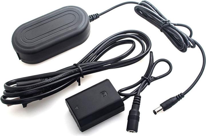 Immagine prodotto Caruba Batteria fittizia Sony NP FZ100 a decodifica completa + alimentatore AC PW20 (standard USA) (Accumulatore di carica elettrica)