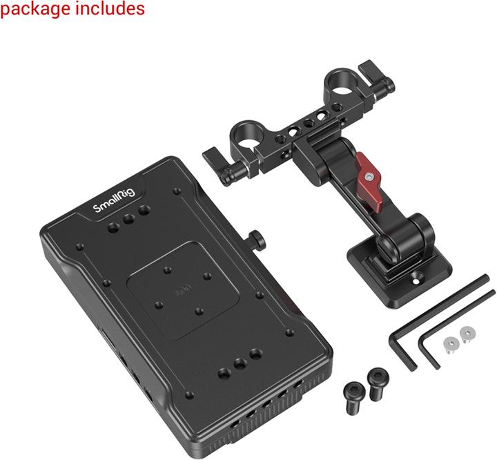 Produktbild SmallRig 3204 V Mount Battery Adapter Plate with Adjustable Arm (Akku)