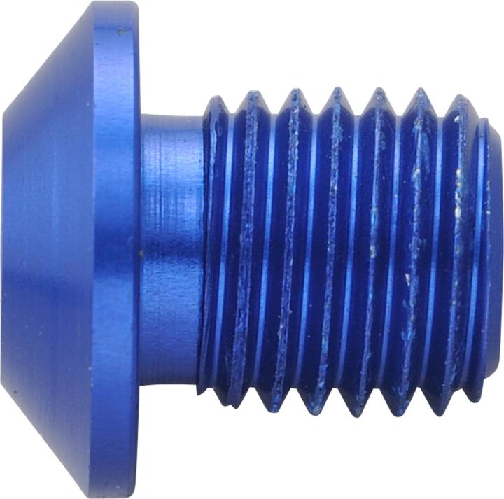 Daytona Schraubenkappe CNC-Aluminium blau eloxiert F. Spiegel Gewinde M10 X P1.25 Linksgewinde
