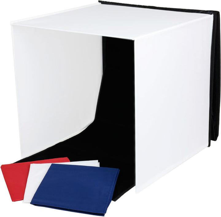 Produktbild Caruba tragbares Fotostudio mit separaten LED Lampen 60x60x60cm