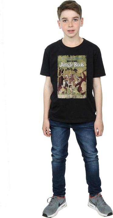 Actual product image Disney Boys The Jungle Book Retro Poster T-Shirt (116)