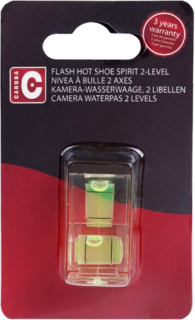 Produktbild Caruba Universal Wasserwaage 2 Wege (fÃ¼r Blitzschuh / WÃ¼rfel) (Blitzgerät Ersatzteile)