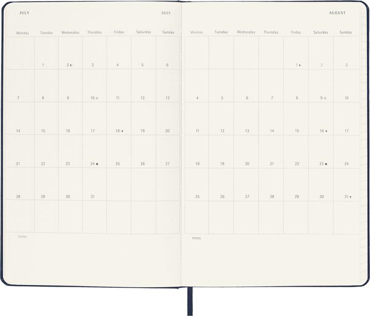 Produktbild Moleskine Notizkalender (A5, Englisch)