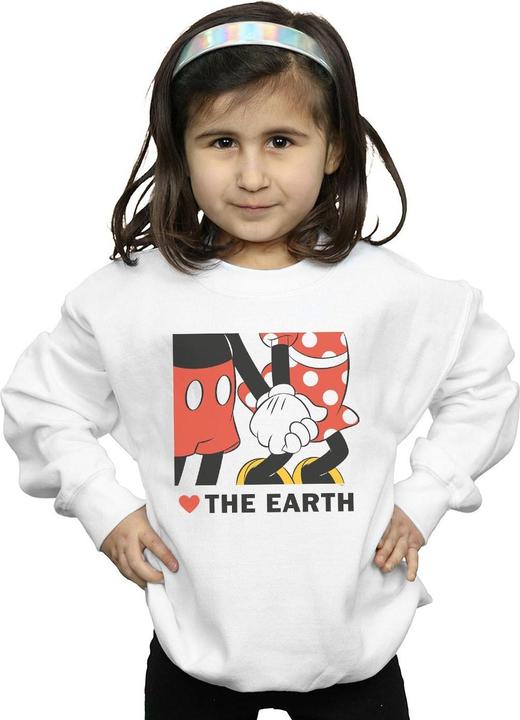 Immagine prodotto Disney Mickey Mouse Heart The Earth Felpa Ragazze (140, 146)