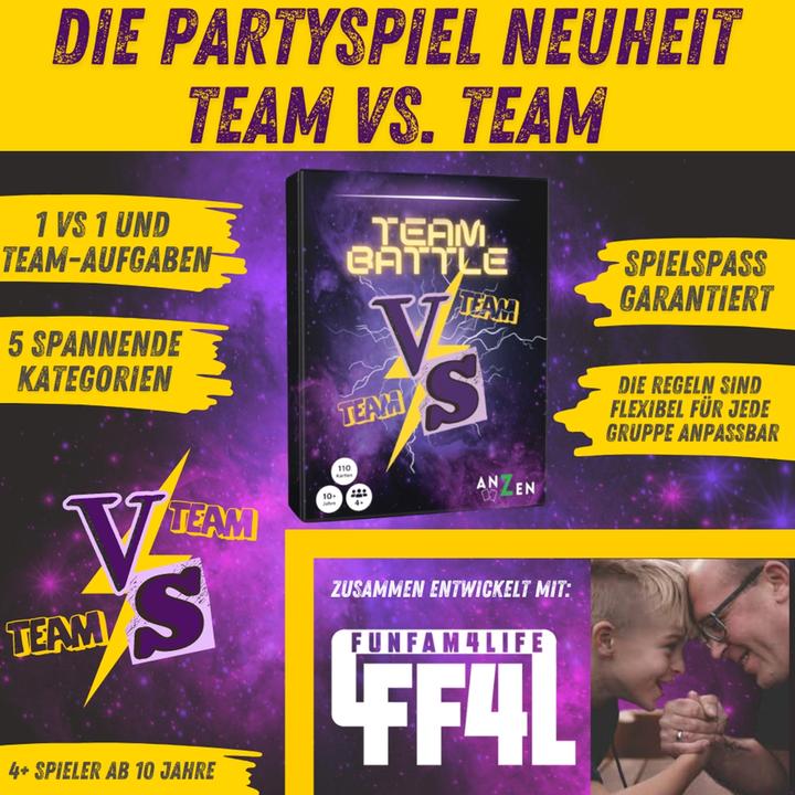 Actual product image Anzen Spiele ANZEN - TEAMBATTLE - The card game (German)