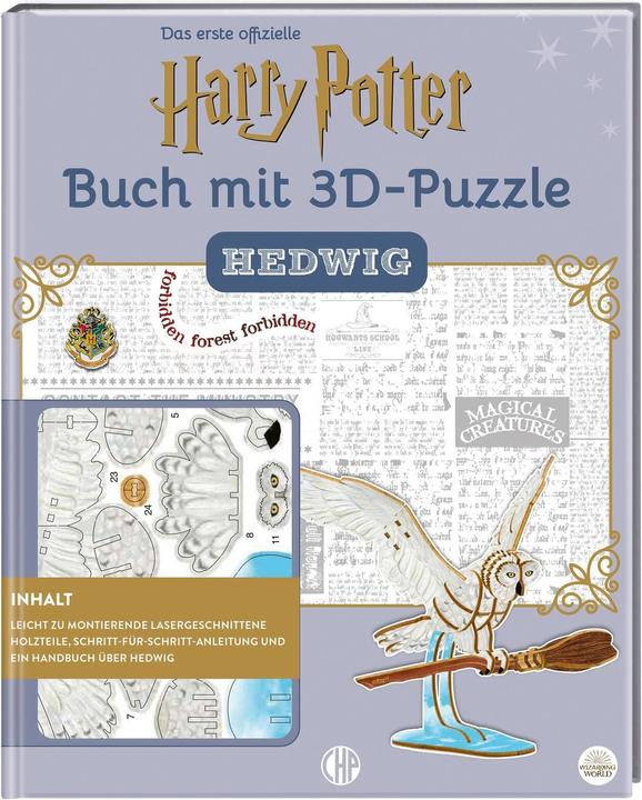 Immagine prodotto Harry Potter - Hedwig - Das offizielle Buch mit 3D-Puzzle Fan-Art (Tedesco, Jody, Revenson, 2023)