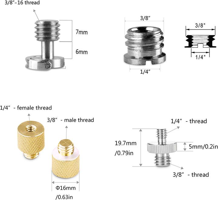 Produktbild SmallRig 3995 SCREW RATCHET WINGNUT SET