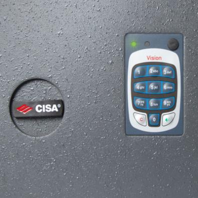 Actual product image Cisa DGT Vision Wall safe Steel Grey