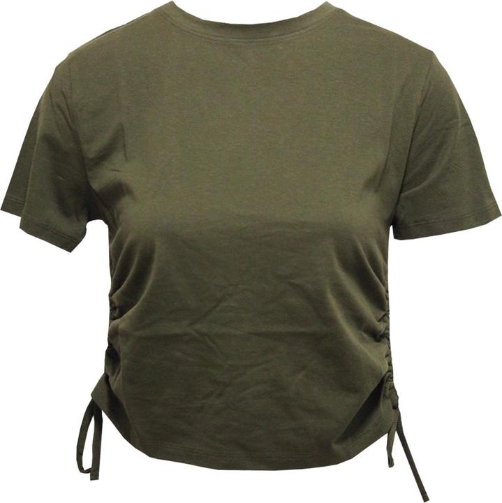 Actual product image Tri Dri Womens/Ladies Ruched Crop Top (XXS)