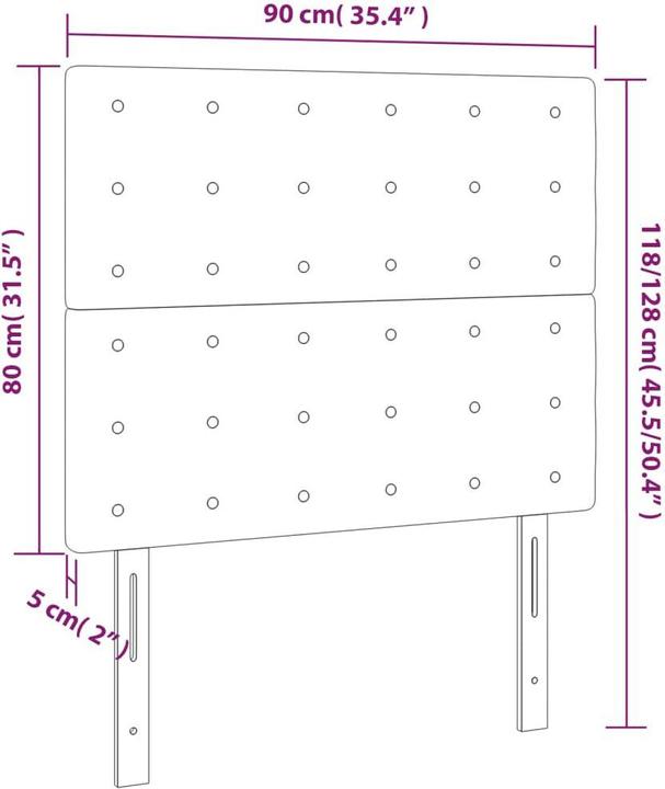 Actual product image VidaXL Kalli (90 x 5 x 128 cm)