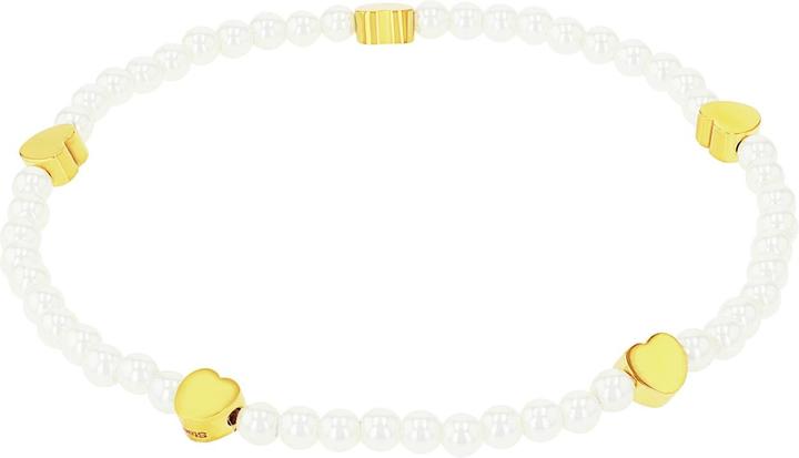Immagine prodotto Amor Armschmuck für Damen, Edelstahl, Glasperle | Herz (17 cm, Acciaio inossidabile)