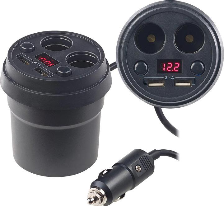 Actual product image Revolt 4-way car distributor