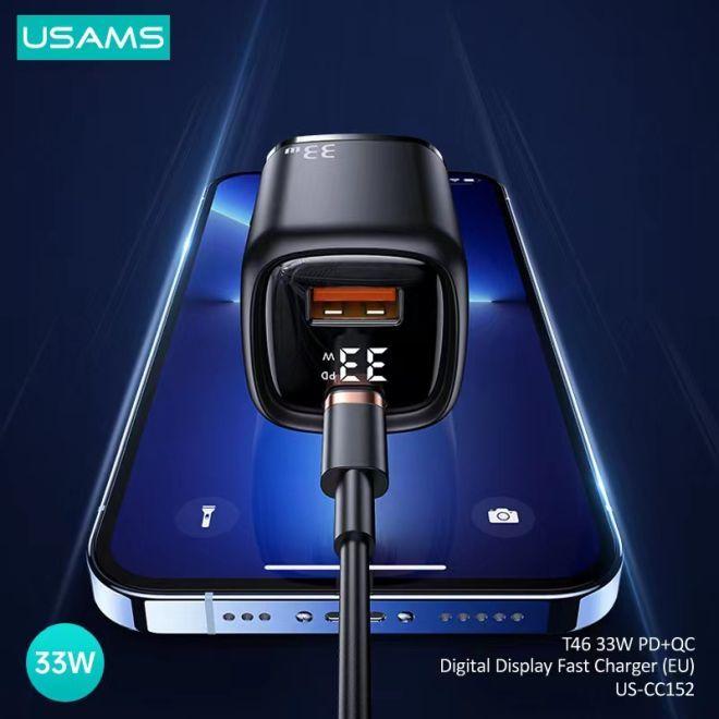Produktbild Usams 33W QC + PD Digital Display Fast Charger (33 W)