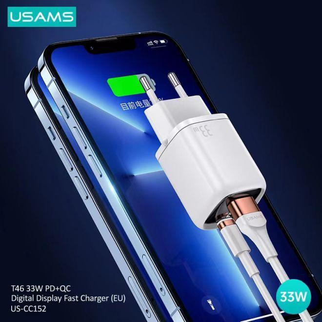 Produktbild Usams 33W QC + PD Digital Display Fast Charger (33 W)