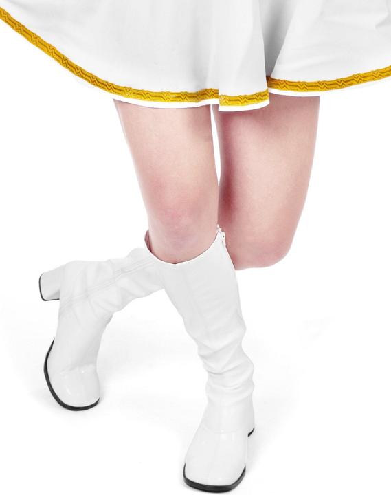 Actual product image Pleaser Schmalschaft Stiefel Stretchlack weiss