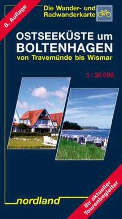 Actual product image Nordland maps. Baltic Sea coast around Boltenh