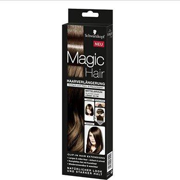 Actual product image Schwarzkopf Magic Hair Hair Extensions Medium Brown 35 cm