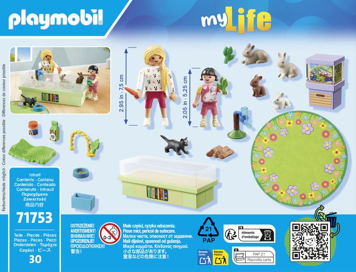 Immagine prodotto Playmobil Famiglia con conigli (71753, Playmobil La mia vita)