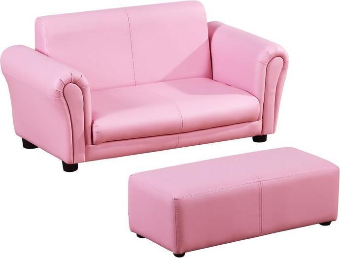 Immagine prodotto Swisshandel24 Poltrona per bambini con poggiapiedi rosa, 83x42x41cm (Poltrona per bambini)