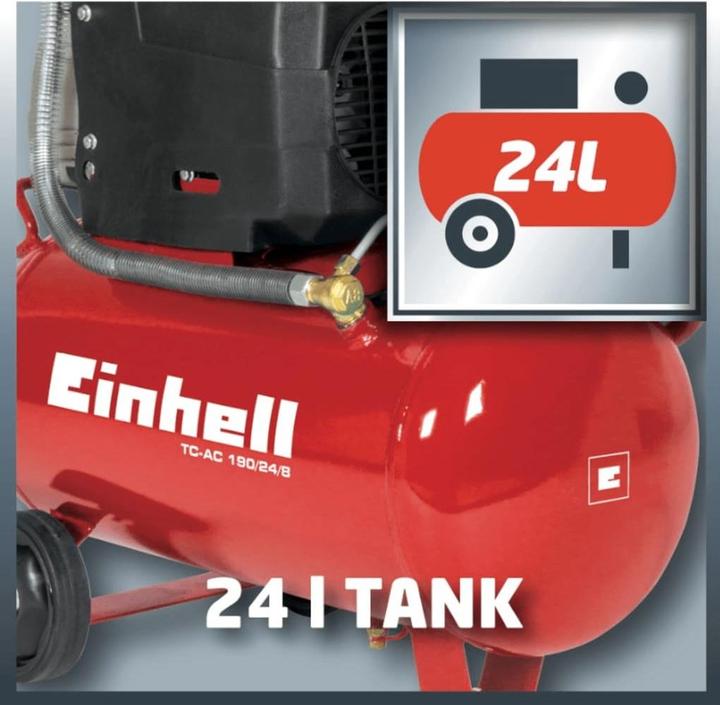 Actual product image Einhell Tc-Ac 190/24/8 (8 bar, 24 l)