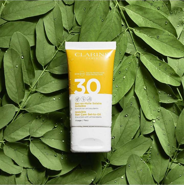 Produktbild Clarins Sun - Gel-en-Huile Solaire Invisible Visage SPF30 (Sonnencreme Gesicht, SPF 30, 50 ml, 72 g)
