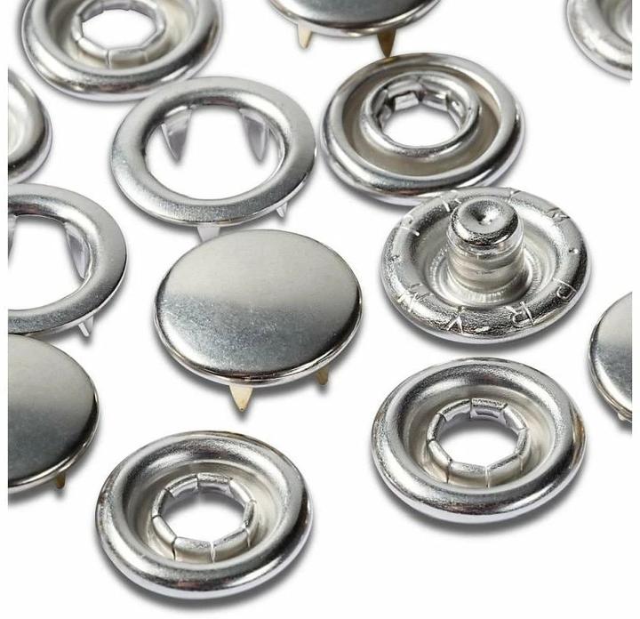 Produktbild Prym Druckknopf Jersey Kappe, nachfüllen, silber 10 mm, Karte 20 Stk.