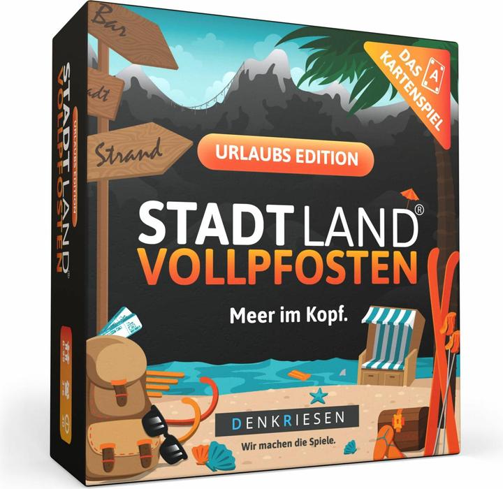 Produktbild Denkriesen - STADT LAND VOLLPFOSTEN® - Das Kartenspiel – URLAUB EDITION - "Meer im Kopf." (Deutsch)