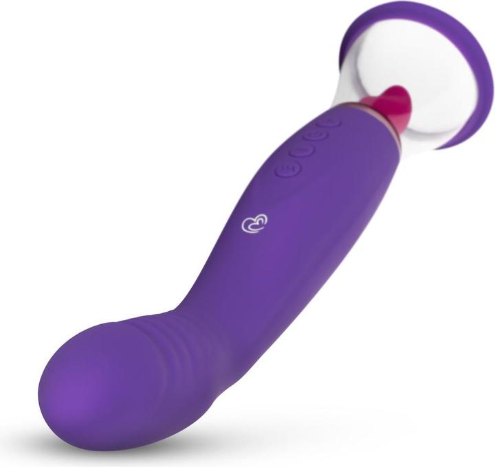 Image du produit Easytoys Pompe Pleasure Pump avec vibromasseur pour point G - Violet