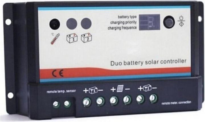 Actual product image Autosolar Dual charge controller PWM 20A for 2 batteries