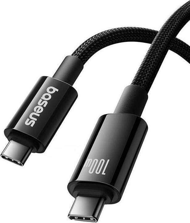 Image du produit Baseus Tungsten Gold Câble USB-C 3.2 / USB-C 3.2 100W 4K 60Hz 1.5m - noir (1.50 m, USB 3.2)