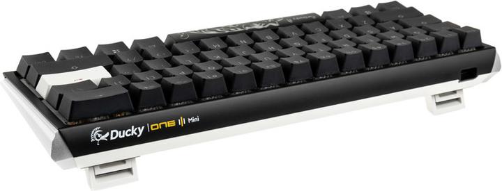 Actual product image Ducky One 3 Classic Black/White Mini Gaming Keyboard, RGB LED - MX-Brown (US) (US, Cable)