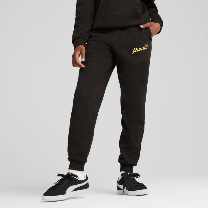 Actual product image Puma ESS+ SCRIPT Metallic Pants FL G (164)