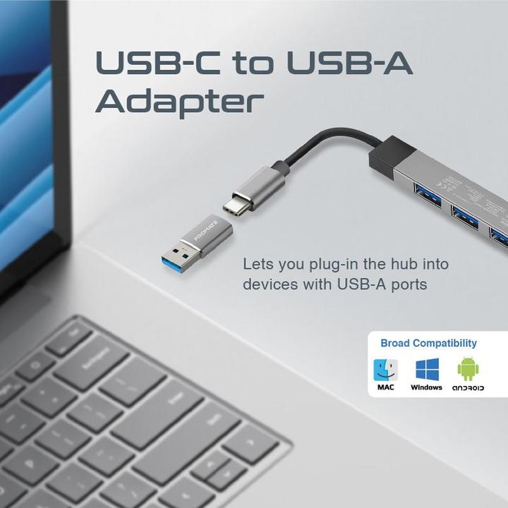 Produktbild ProMate LiteHub-4i 4 in 1 USB-C Hub (USB-C, USB-A, 4 Ports)