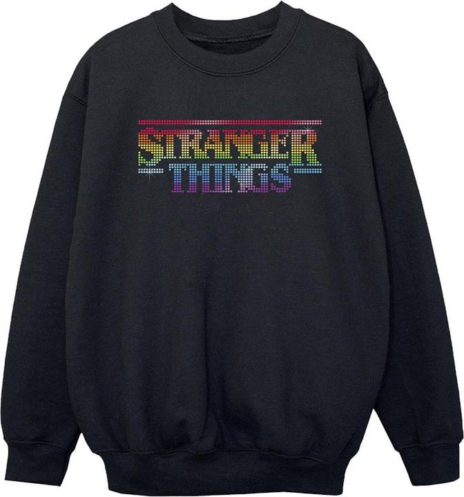 Netflix Stranger Things Rainbow Dot Logo Sweatshirt Jungen