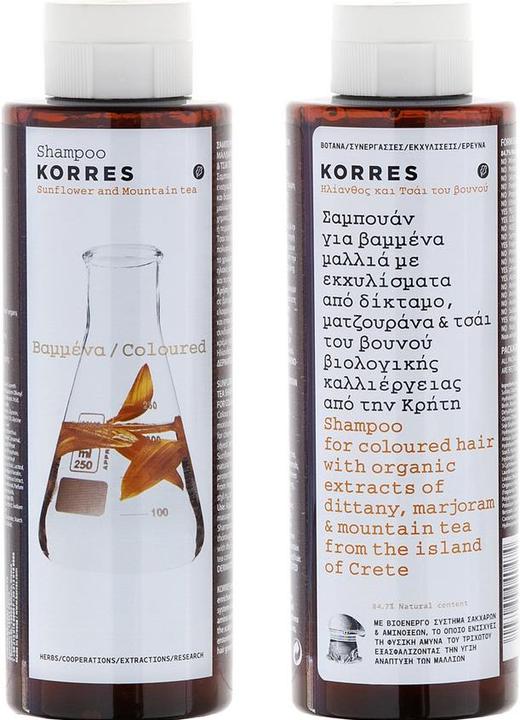 Actual product image Korres Sunflower & Mountain Tea (250 ml, Liquid shampoo)