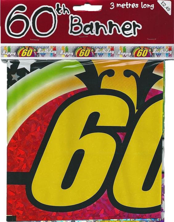 Immagine prodotto Generic Striscione di testo per il 60° compleanno