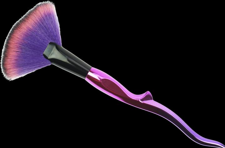 Image du produit Pinceau éventail "rose/noir" poils synthétiques fins (Set)